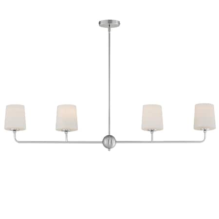 Maxim Lighting Bristol 4-Light Linear Chandelier 12097SWSN